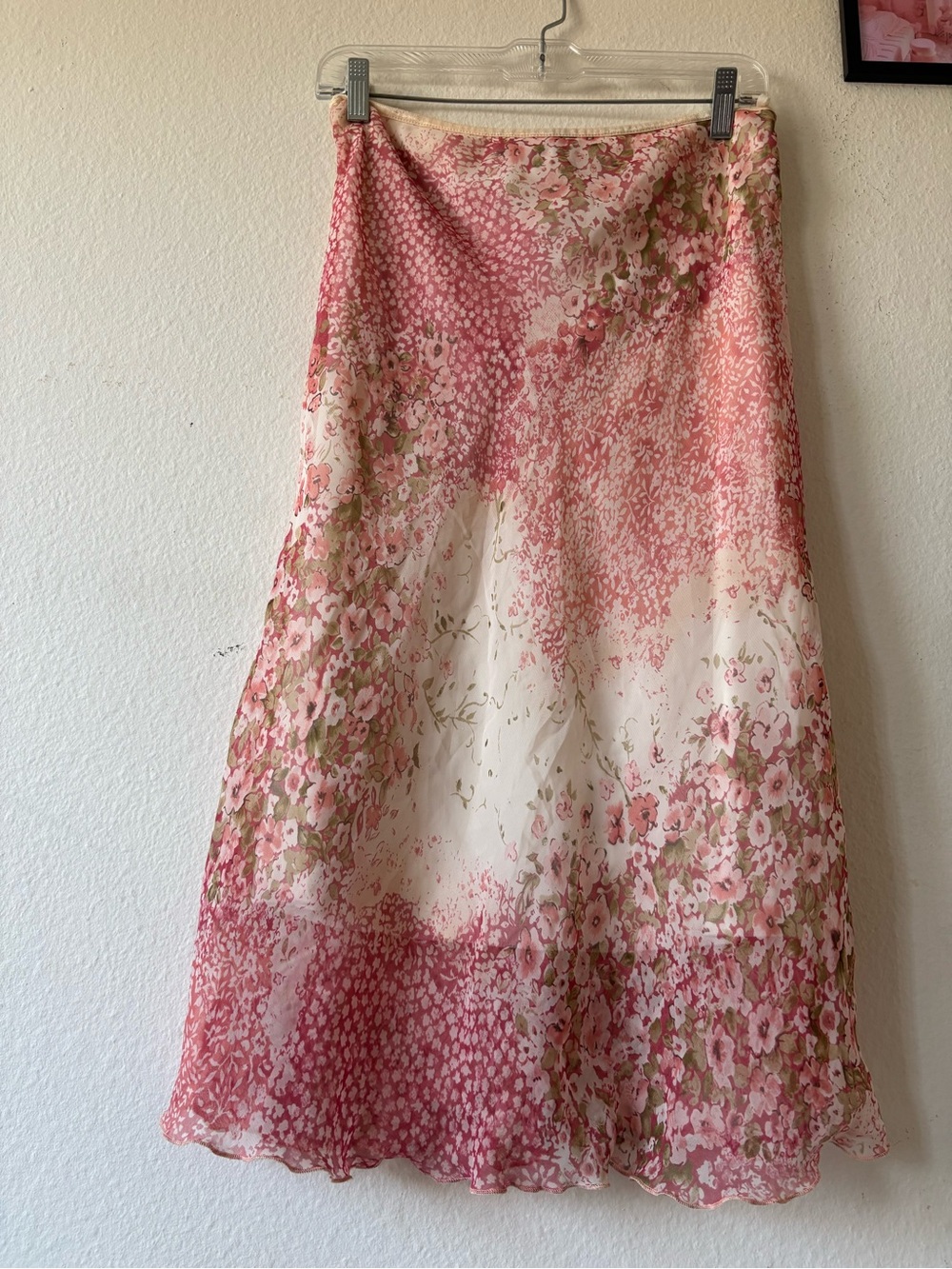 Vintage Wrapper Pink Summer Fairy Midi Skirt
